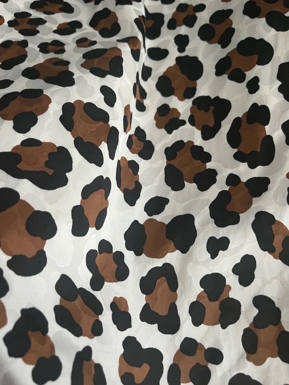 Michael Kors Collection Cotton Blend Sleeveless Leopard Sheath Dress From Italy